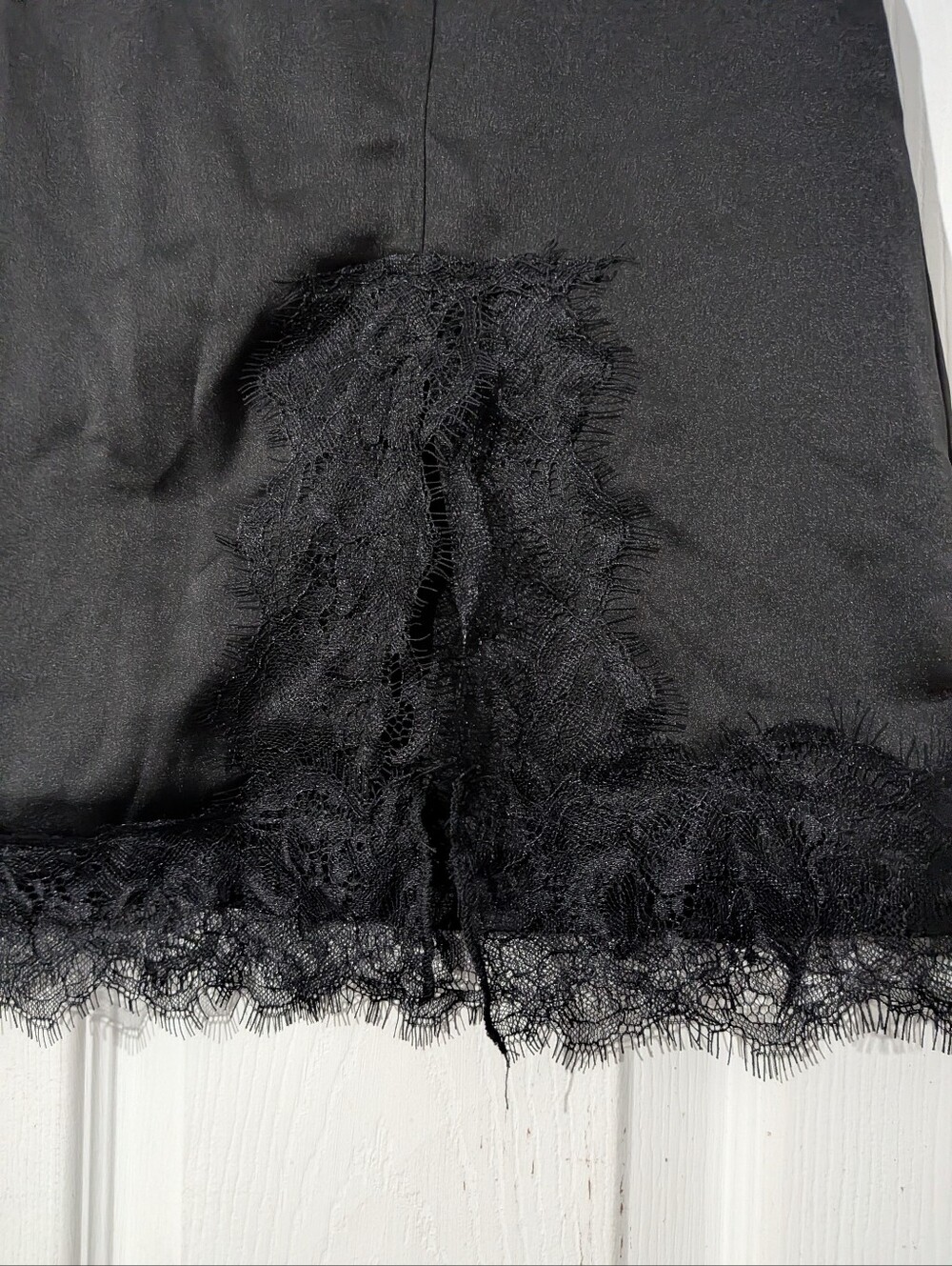 Commense Lace Trim Slit Mini Skirt - Picture 8 of 15
